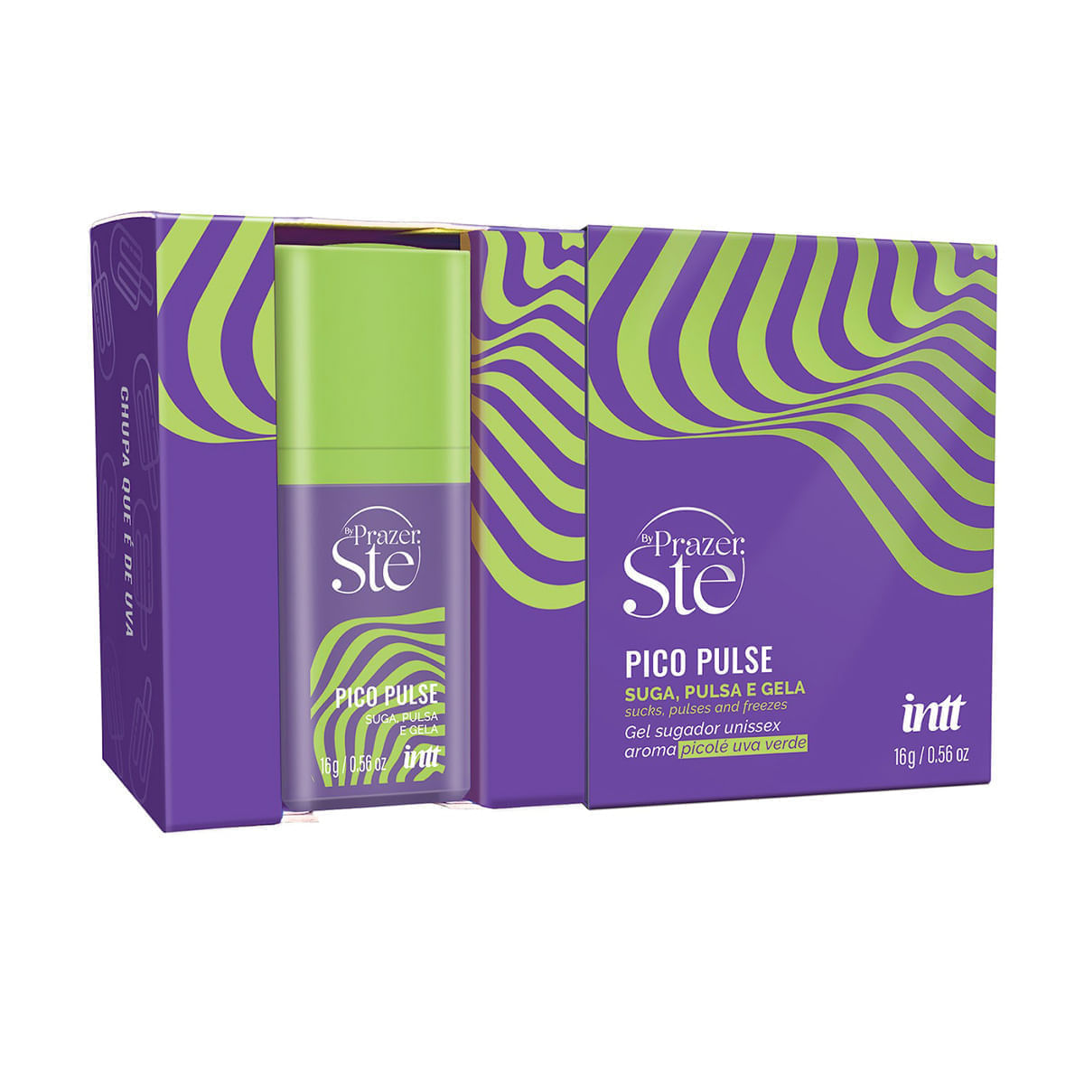 Pico Pulse Gel Sugador Unissex Suga Pulsa e Gela 16g Intt