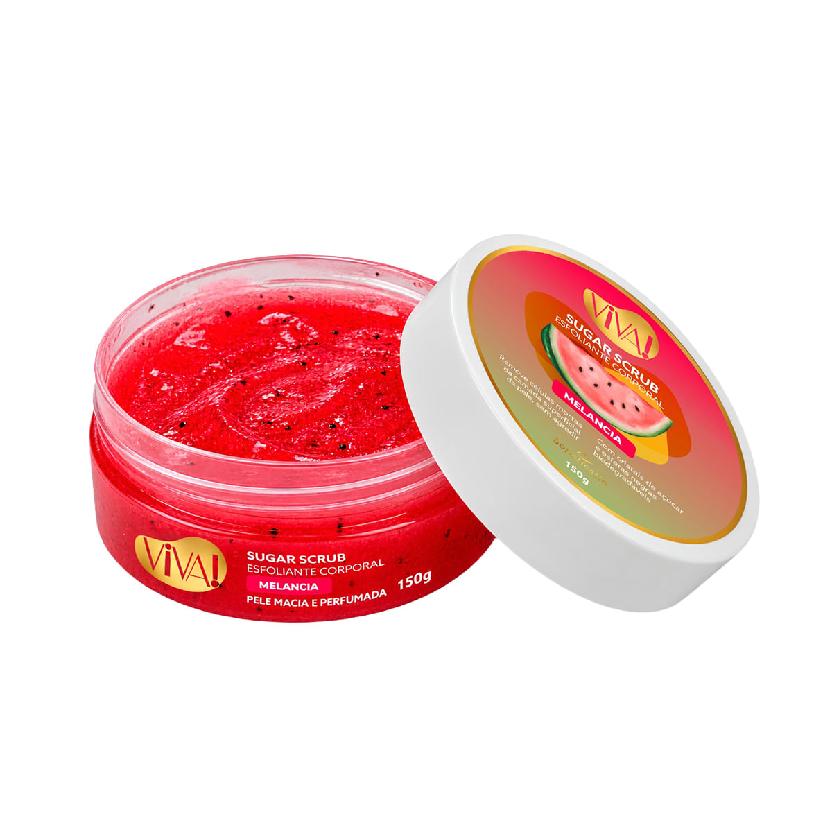Esfoliante Corporal Sugar Scrub Melancia Coleção Viva! 150g Sofisticatto