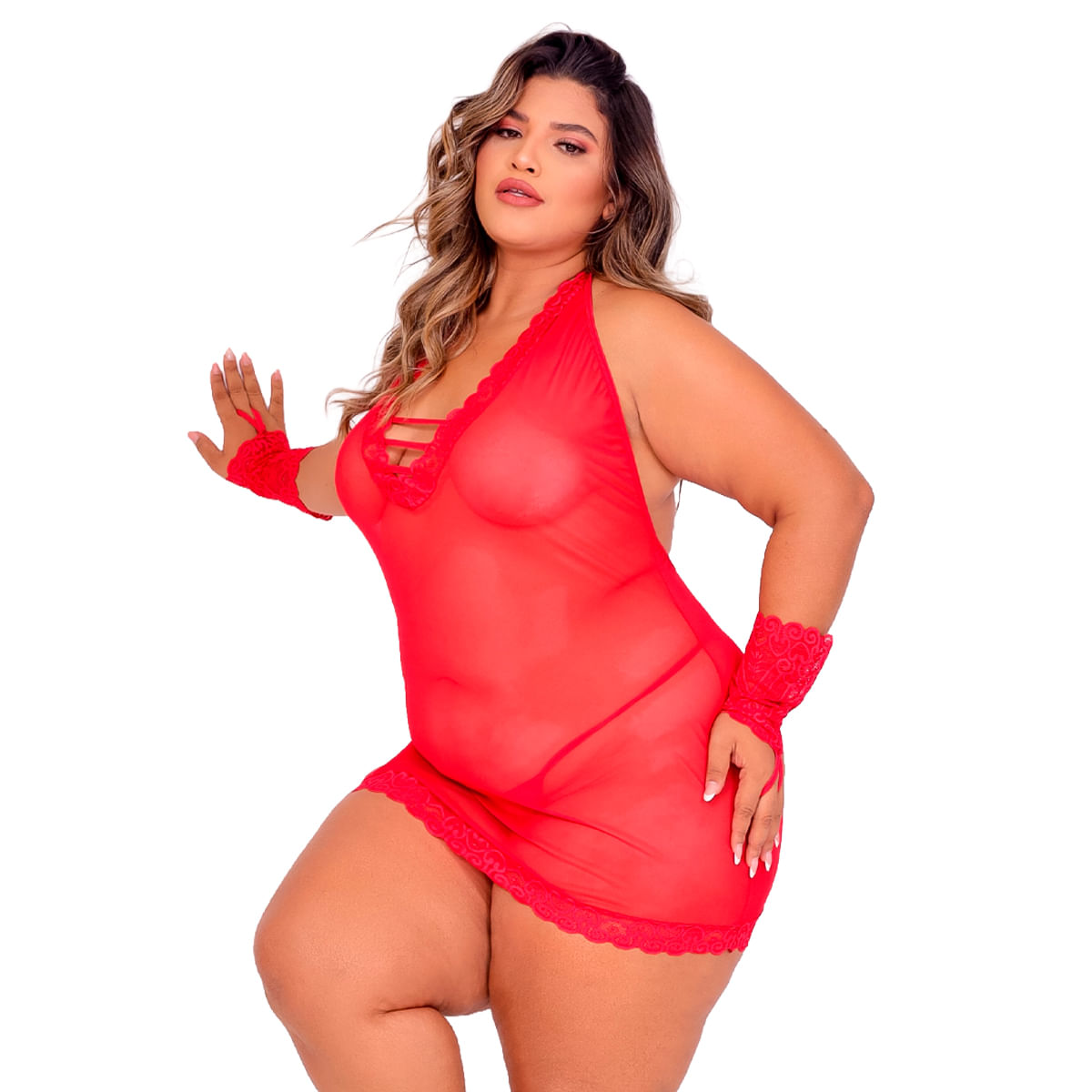 Camisola Amor Ciumento Plus Size Tallyta Moda Apimentada
