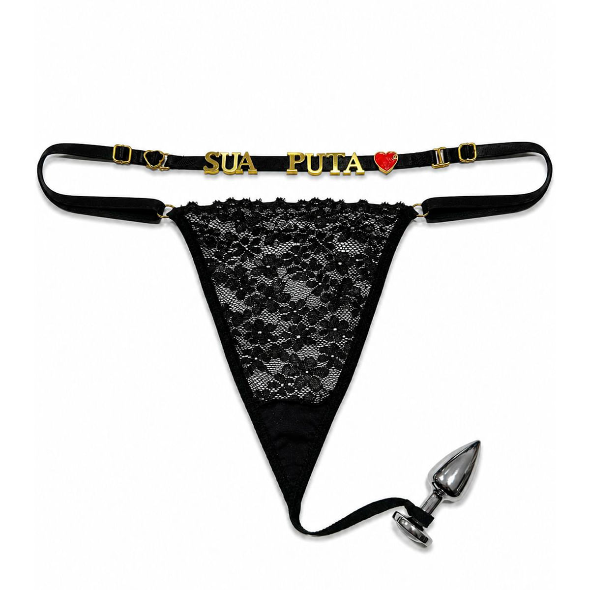 Calcinha Para Plug Anal Personalizável Tallyta Moda Apimentada