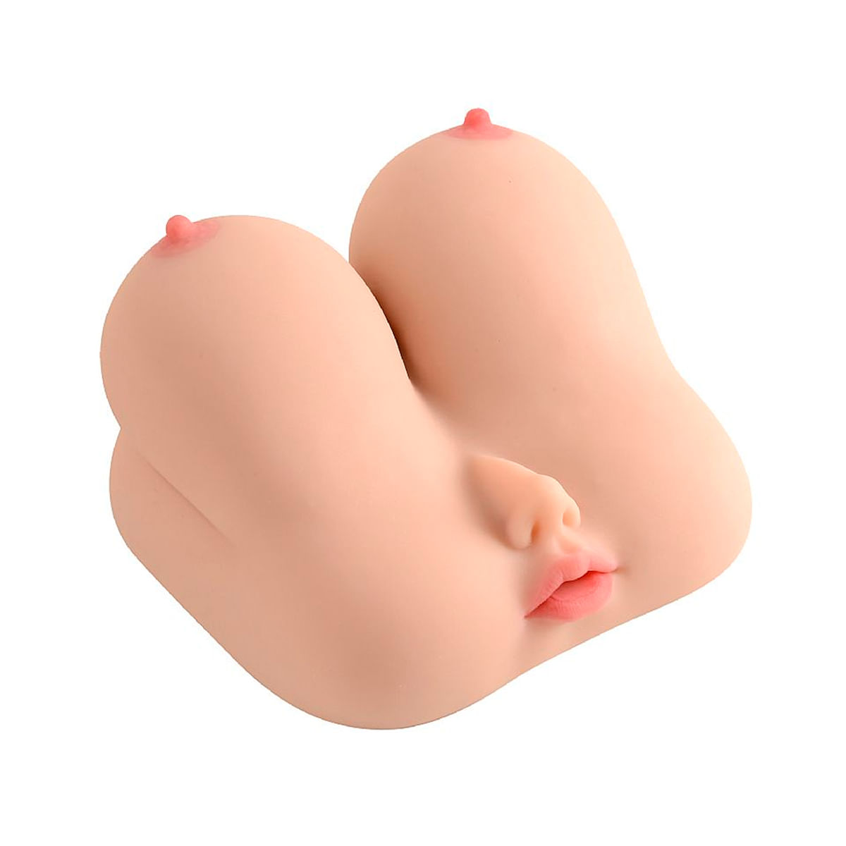 Masturbador Masculino com Formato de Peitos com Vagina e Boca e Nariz Sexy Import