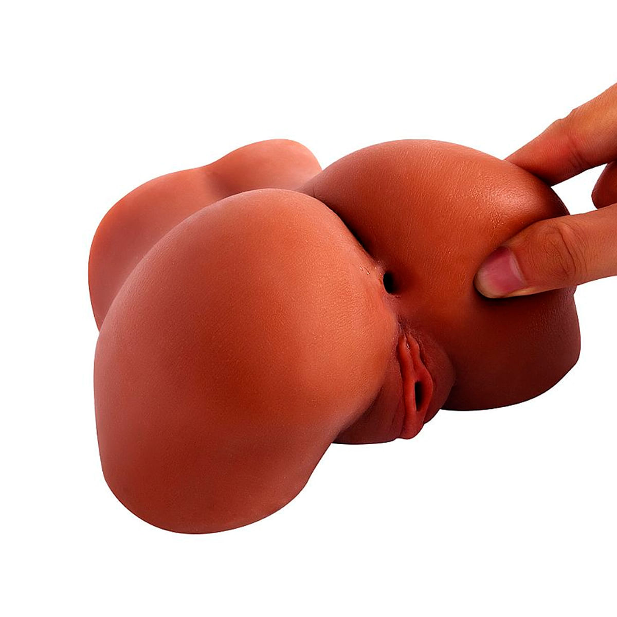 Masturbador Masculino Pequeno com Formato de Bunda com Vagina e Anus 14x8,5 Sexy Import