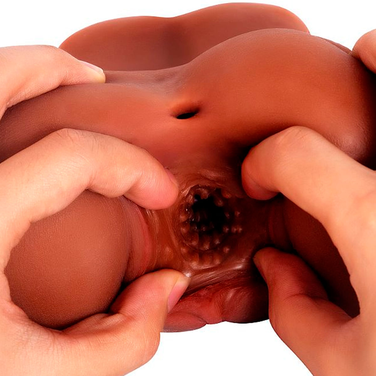 Masturbador Masculino Pequeno com Formato de Bunda com Vagina e Anus 14x8,5 Sexy Import
