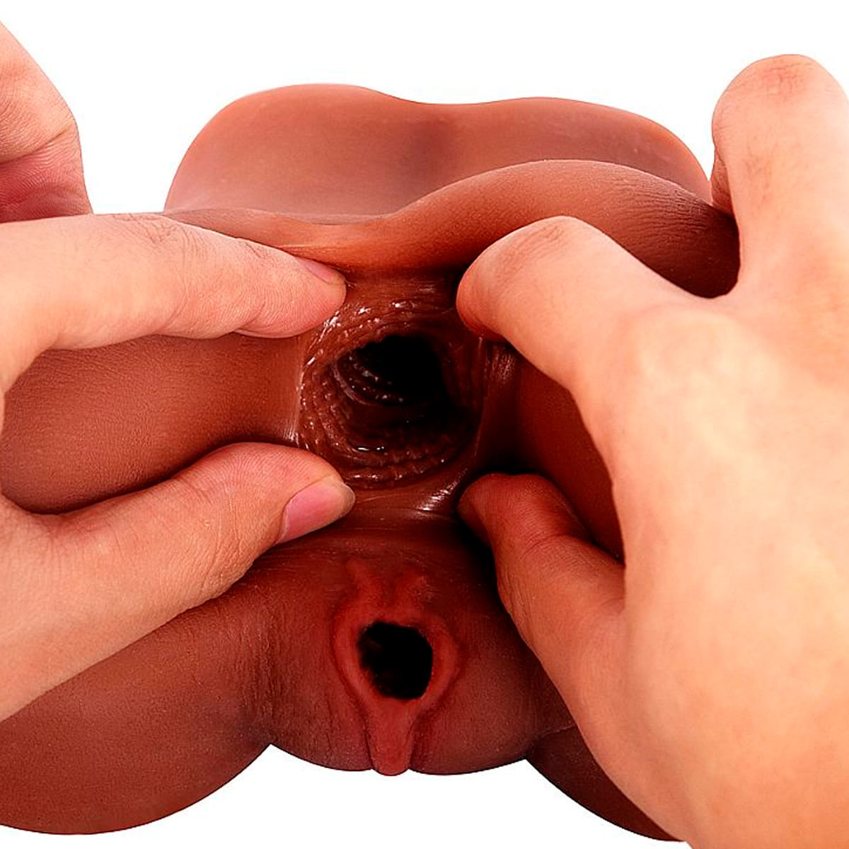 Masturbador Masculino Pequeno com Formato de Bunda com Vagina e Anus 14x8,5 Sexy Import