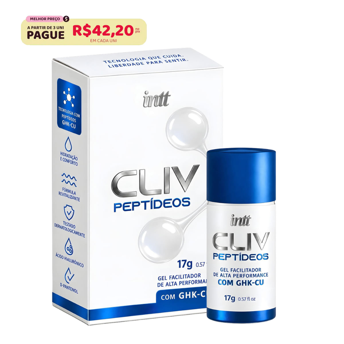 Cliv Peptídeos Gel Facilitador Anal 17g Intt