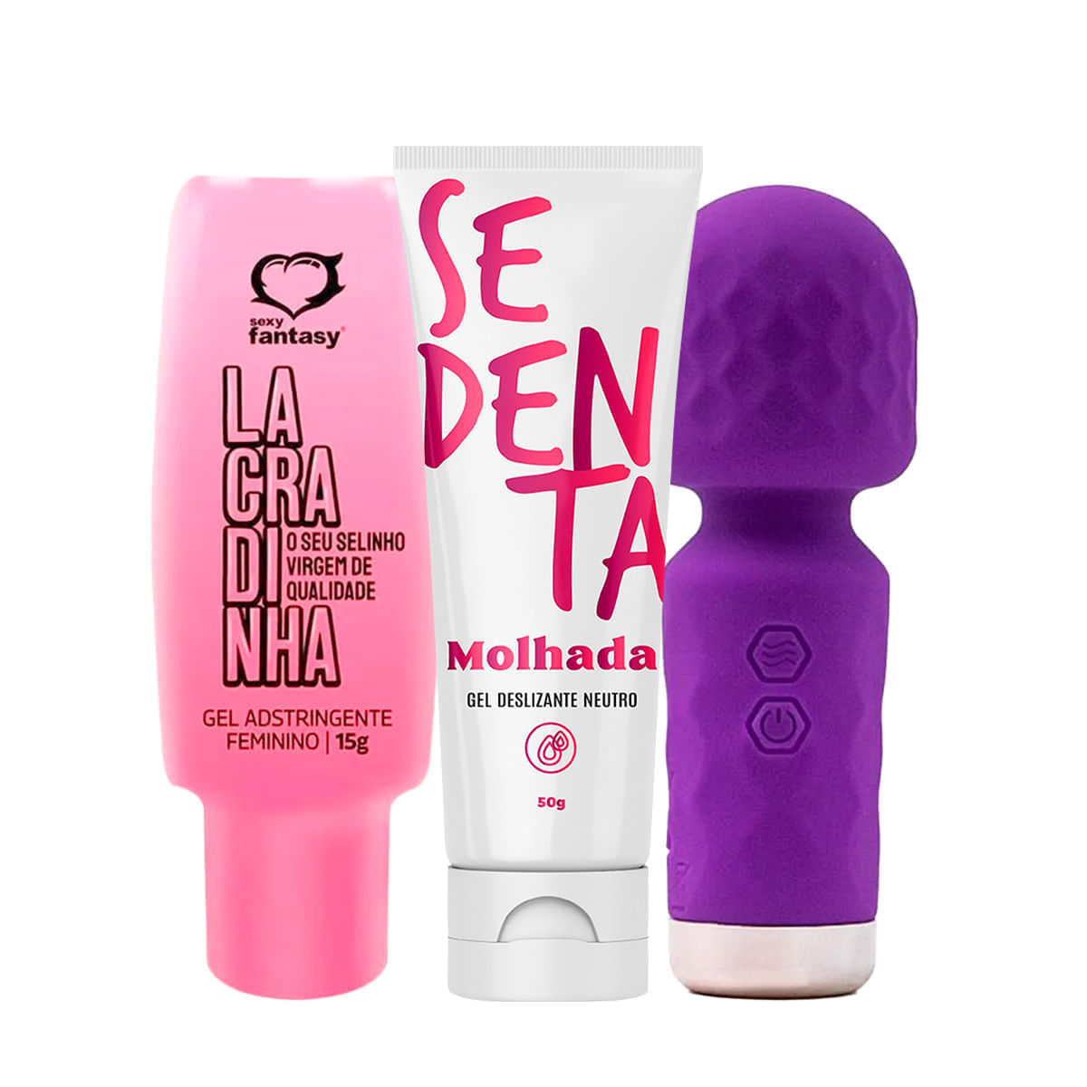 Kit com Hero Mini Varinha Mágica Sedenta Molhada e Lacradinha