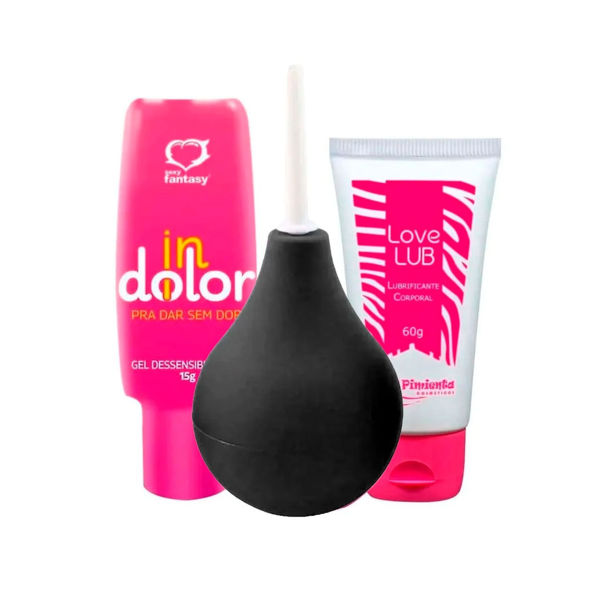 Kit com Ducha Higiênica Intima 230ml Indolor e Love Lub Neutro
