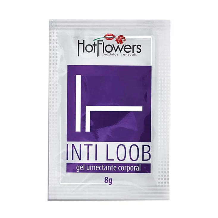 Gel lubrificante unissex Inti Loob sachê 8g Hot Flowers