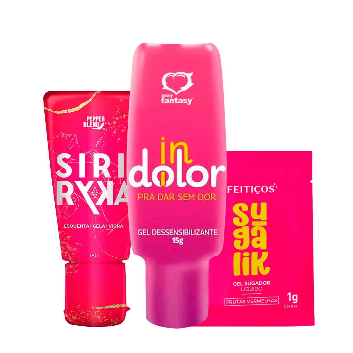 Kit com Indolor Sachê Sugalik e Siri Ryka