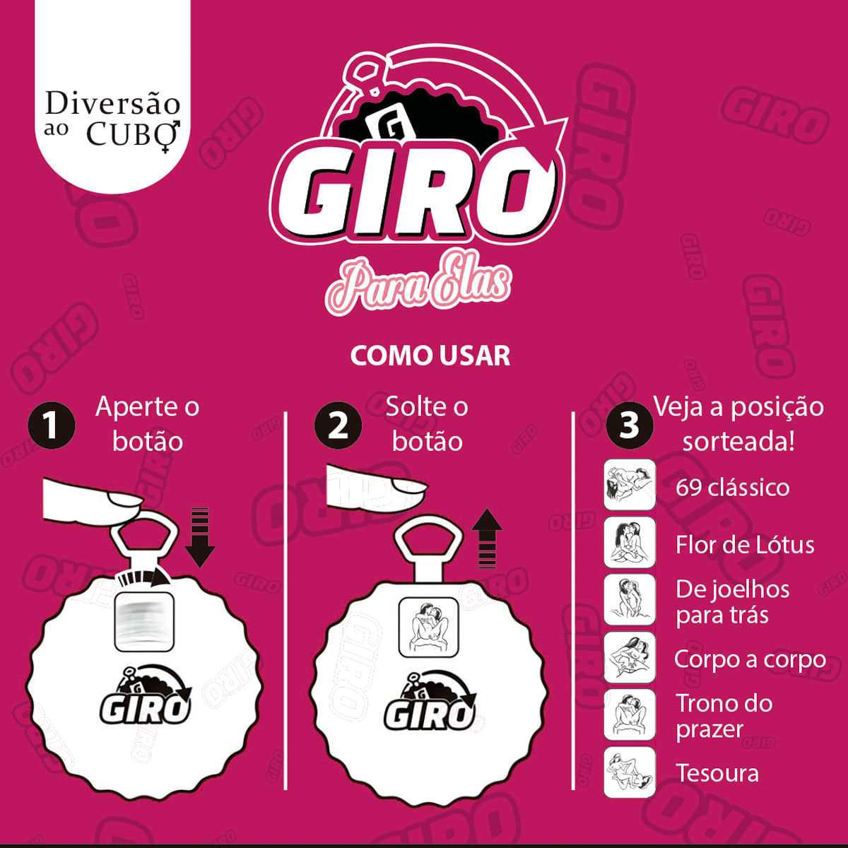 Giro Para Elas Jogo Interativo Diversão ao Cubo