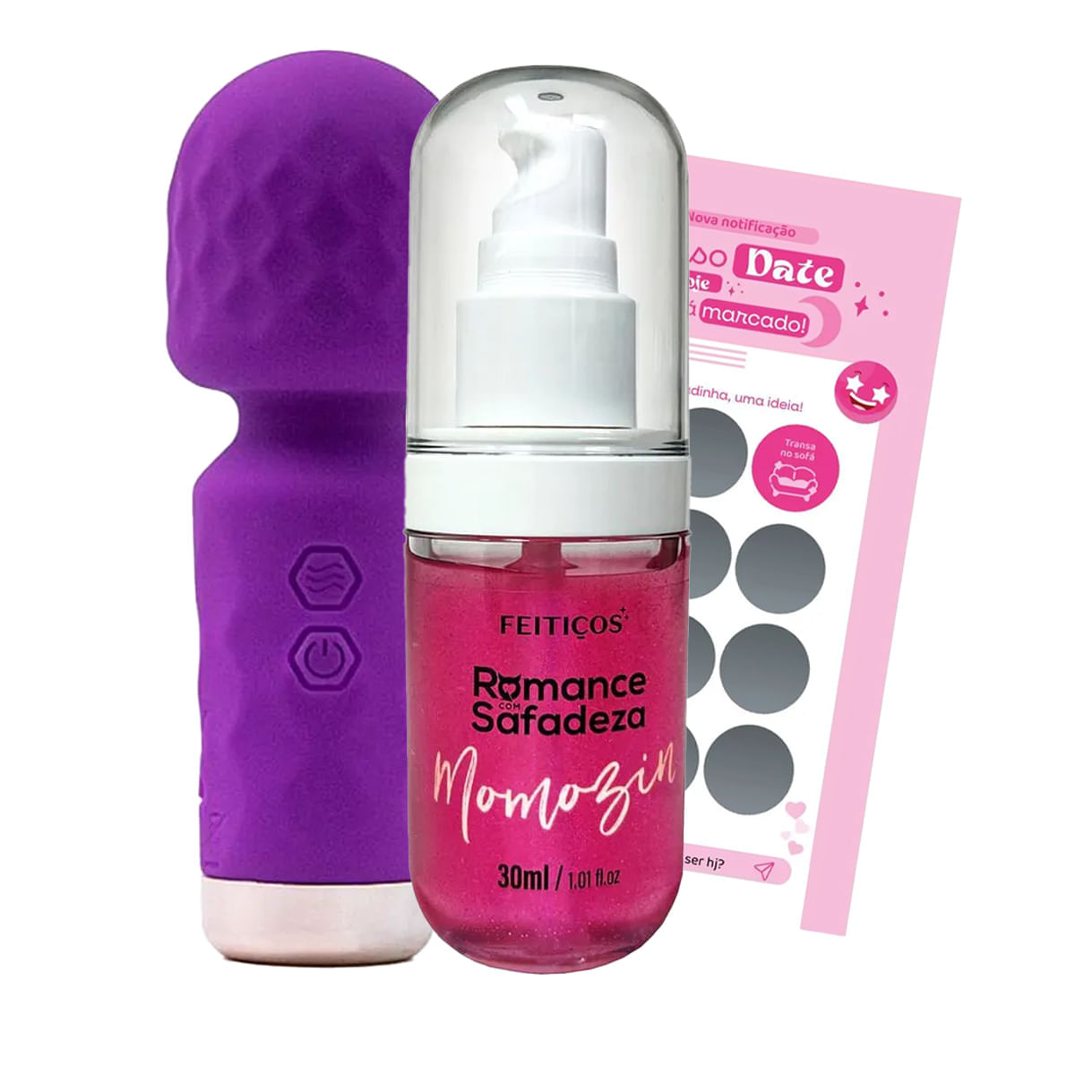 Kit Romance Safadeza e Vibração com 3 Itens