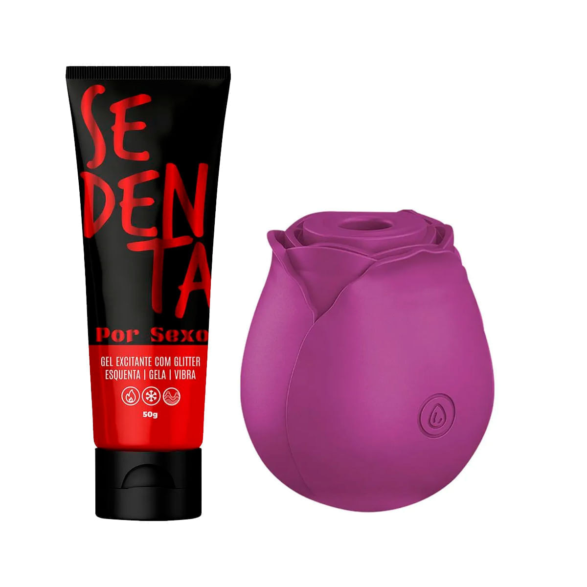 Duplinha com Rosa Estimuladora e Sedenta por Sexo