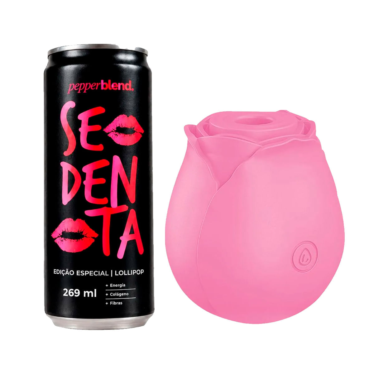 Duplinha com Rosa Estimuladora e Sedenta Lollipop Energético