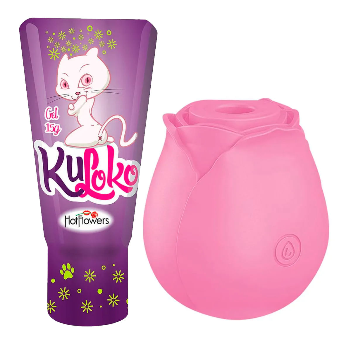 Duplinha com Rosa Estimuladora e Kuloko