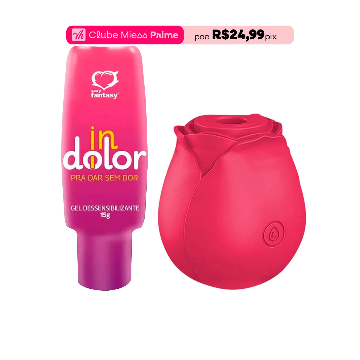 Duplinha com Rosa Estimuladora e InDolor