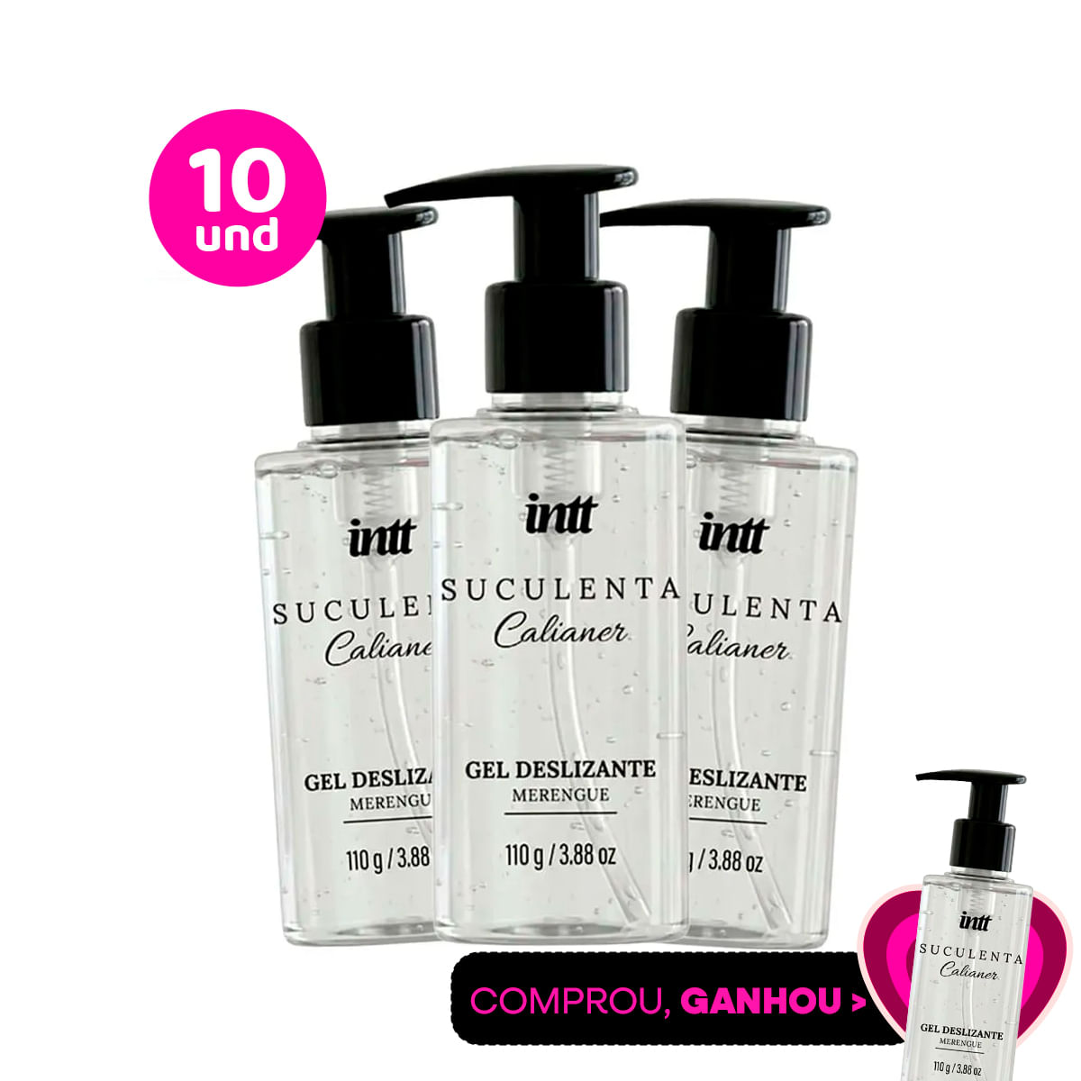 Kit com 10 Suculenta Gel Deslizante by Calianer 110g
