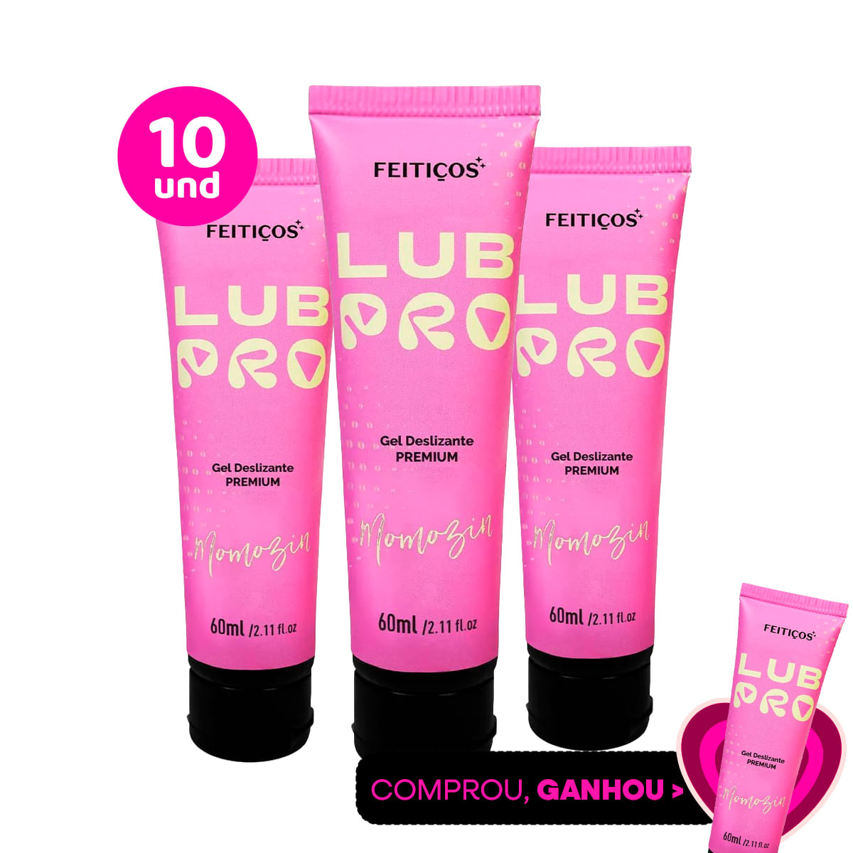 Kit com 10 LubPro Momozin