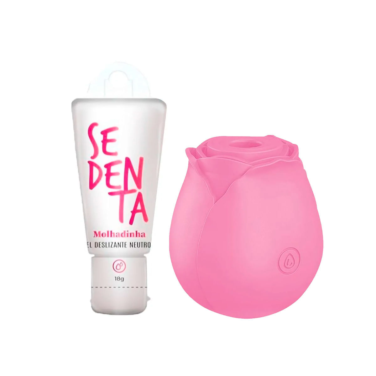 Duplinha com Rosa Estimuladora e Sedenta Molhadinha