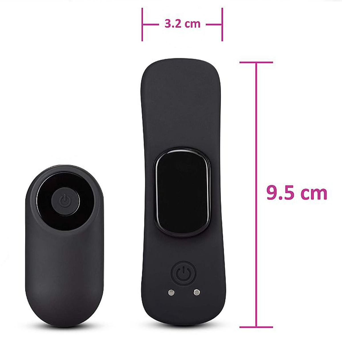 Vibrador de Calcinha com 9 Modos de Vibração com Controle Via App 9,5 x 3,2cm Sexy Import