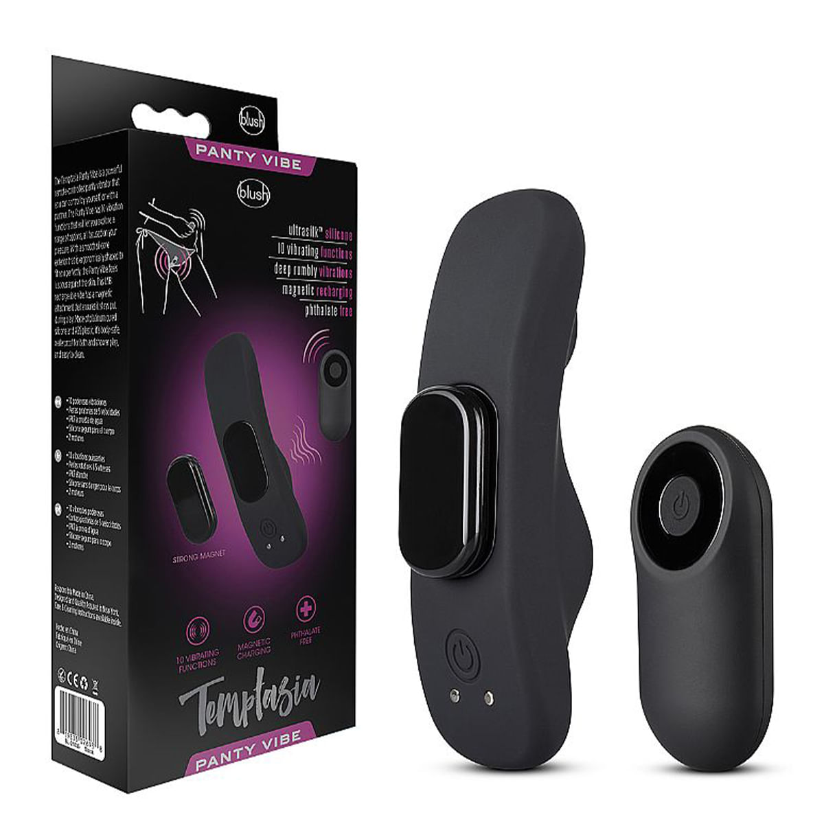 Vibrador de Calcinha com 9 Modos de Vibração com Controle Via App 9,5 x 3,2cm Sexy Import