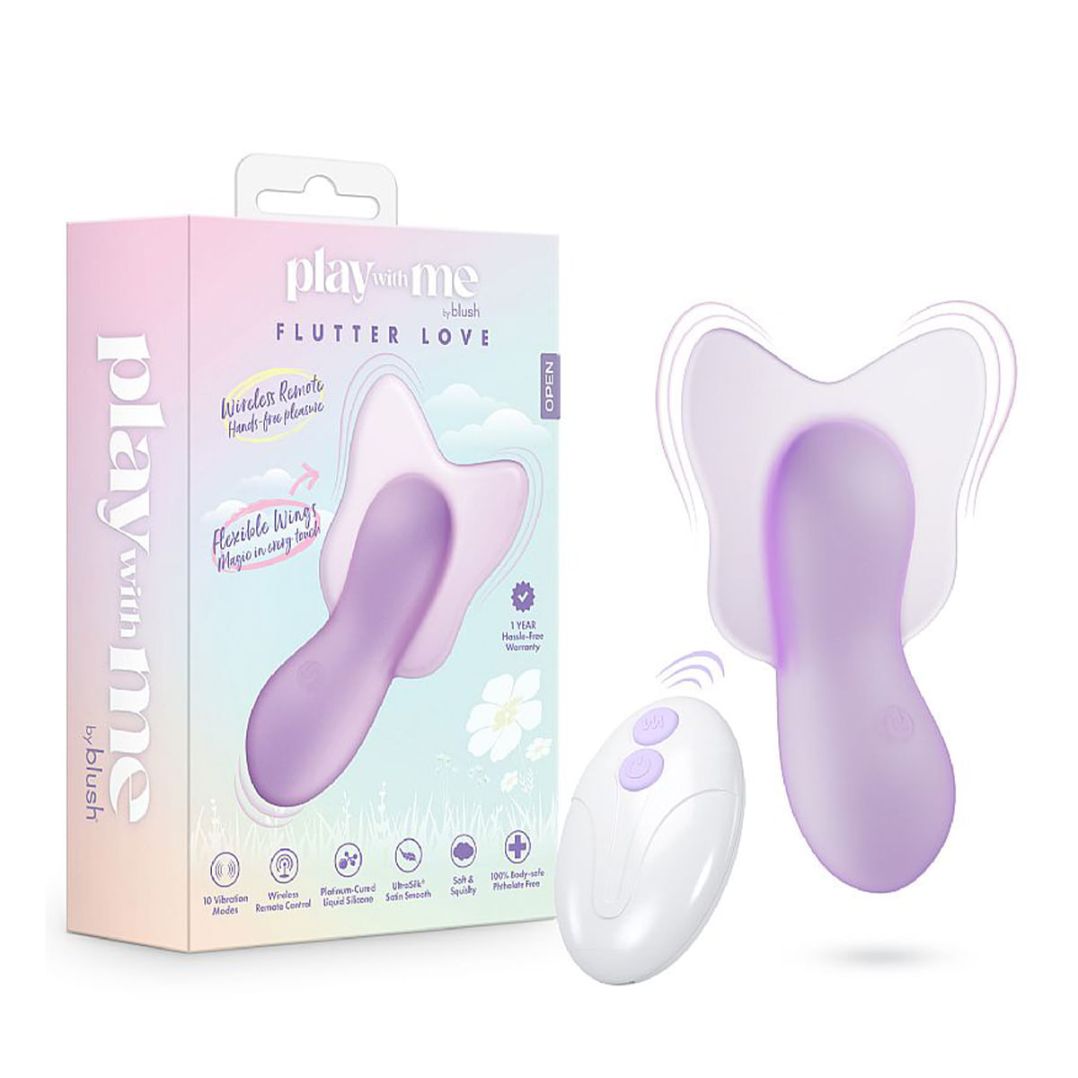 Vibrador de Calcinha Blush com 10 Modos de Vibração e Controle Via App 10,6 x 6,8cm Sexy Import