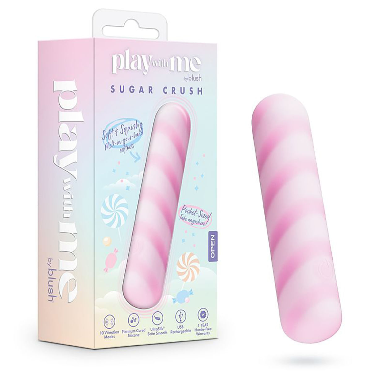 Bullet Sugar Crush Massageador de Clitóris em Cápsula Sexy Import