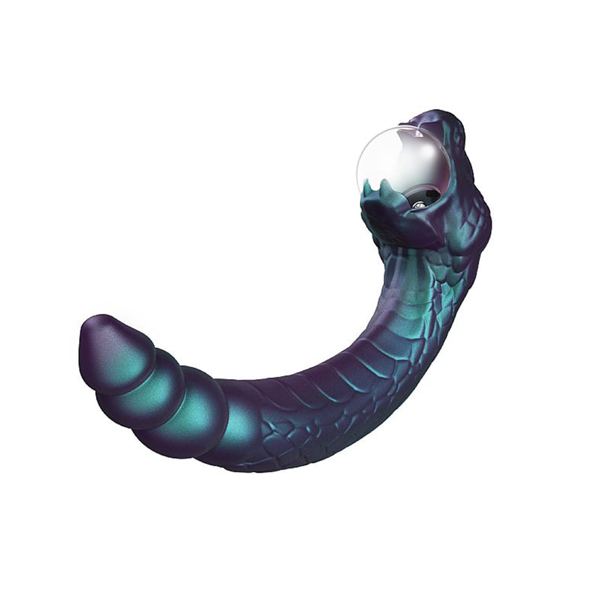 Vibrador Rattle Snake de Ponto G e Clitoris em Formato de Serpente com Globo de Plasma Sexy Import