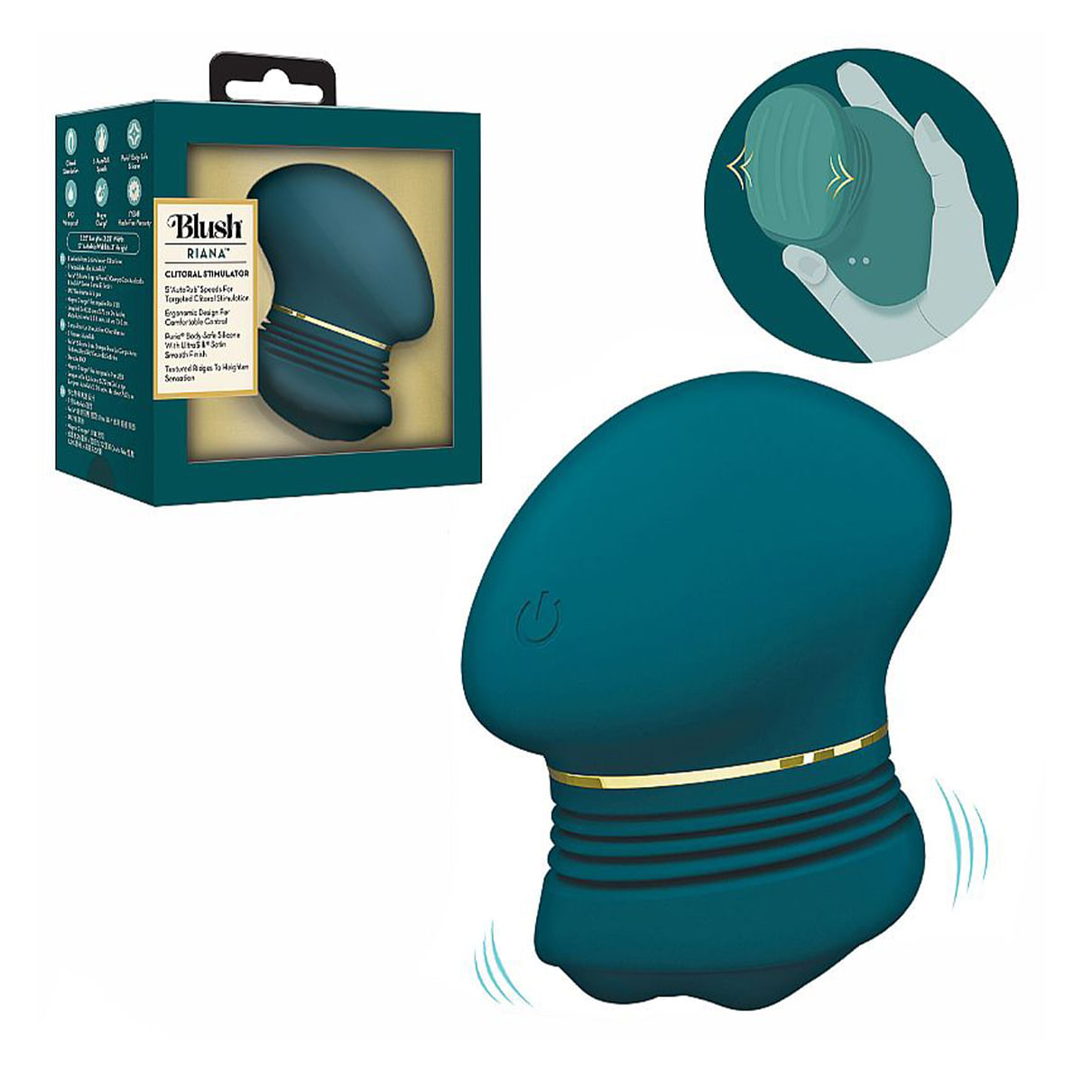 Riana Vibrador de Clitoris com Estimulador 360° Sexy Import