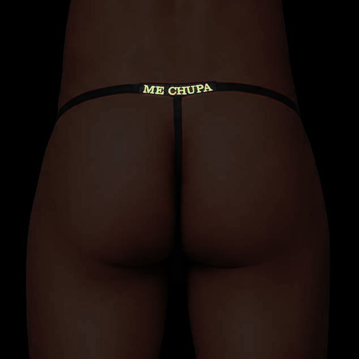 Cueca Fio Dental que Brilha no Escuro Me Chupa Yaffa Lingerie
