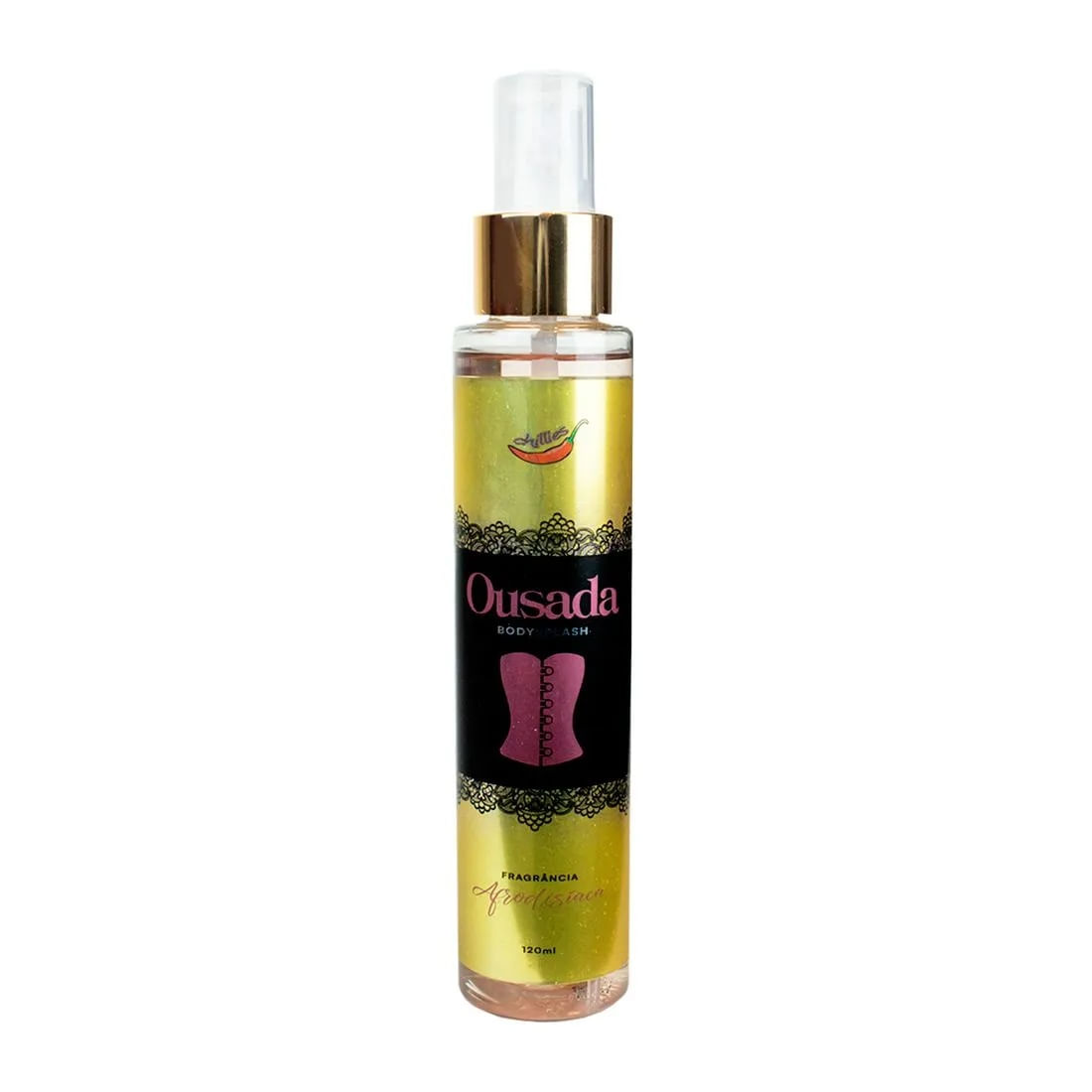 Ousada Body Splash Fragrância Afrodisíaca Feminina 120ml Chillies