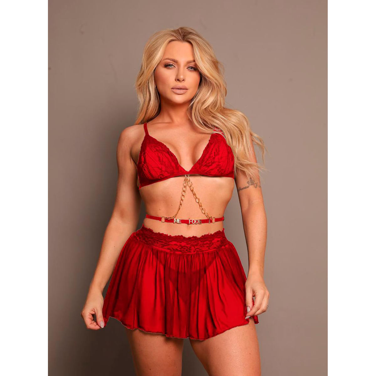 Conjunto Personalizável Beijo Ousado Tallyta Moda Apimentada