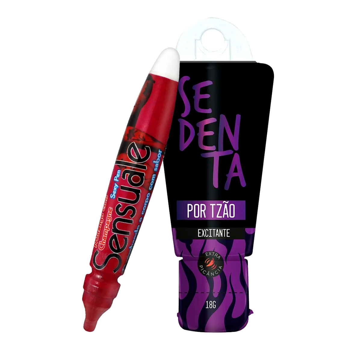 Duplinha com Caneta Sensuale Sexy Pen e Sedenta por Tesão