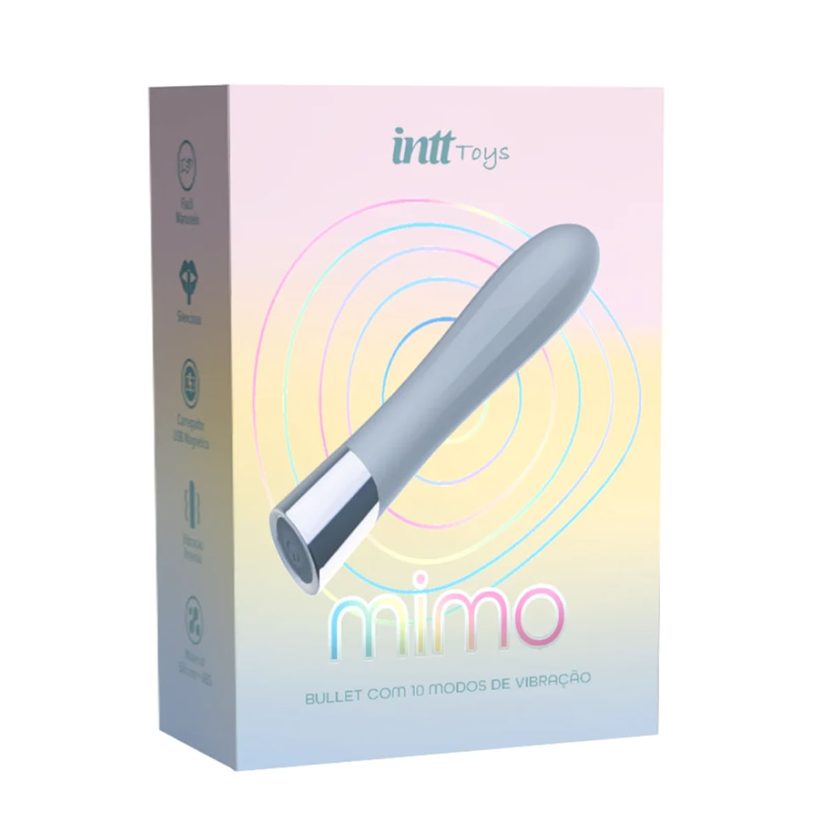 Vibrador Bullet Mimo Com 10 Modos de Vibração Intt
