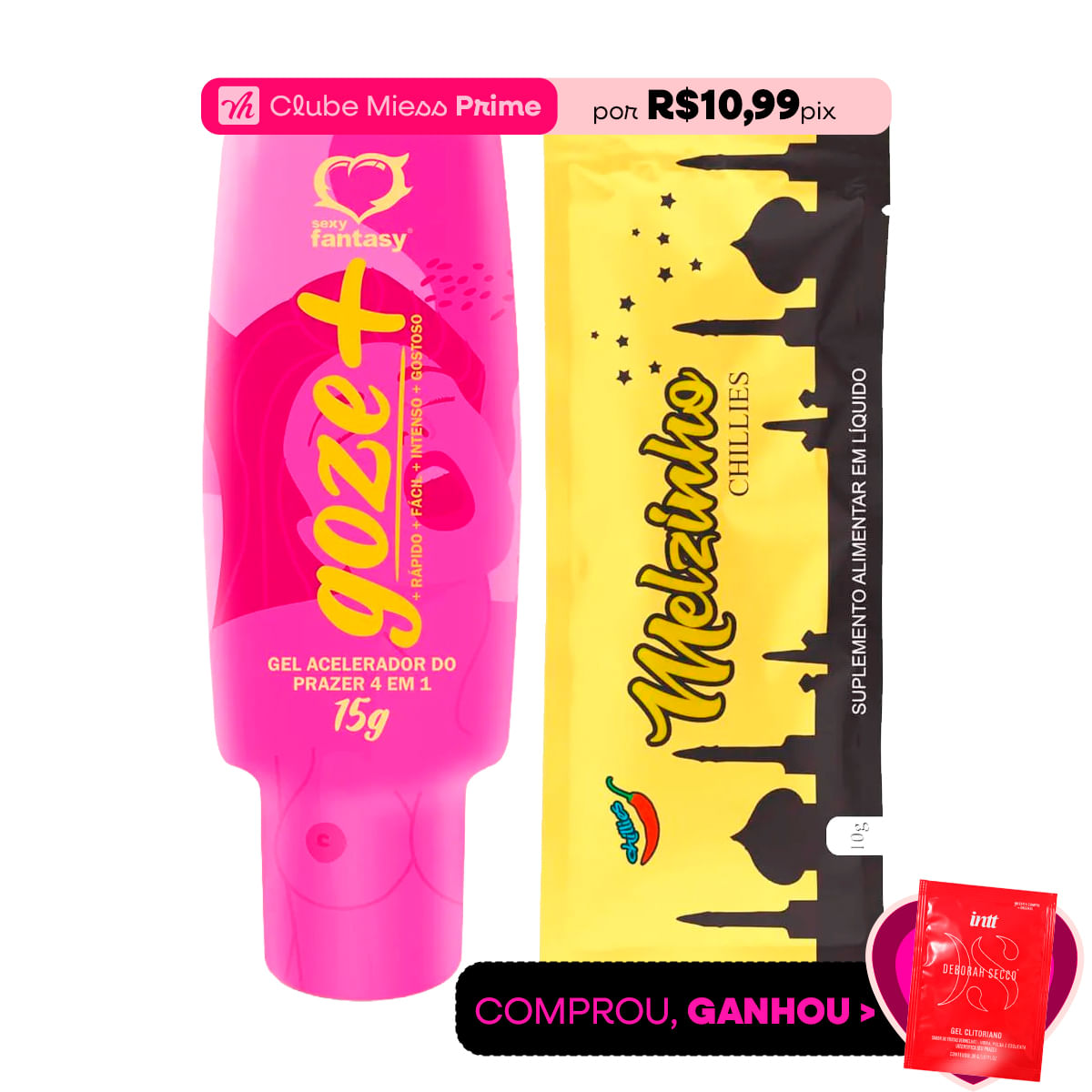 Duplinha com Goze + e Melzinho Árabe do Prazer