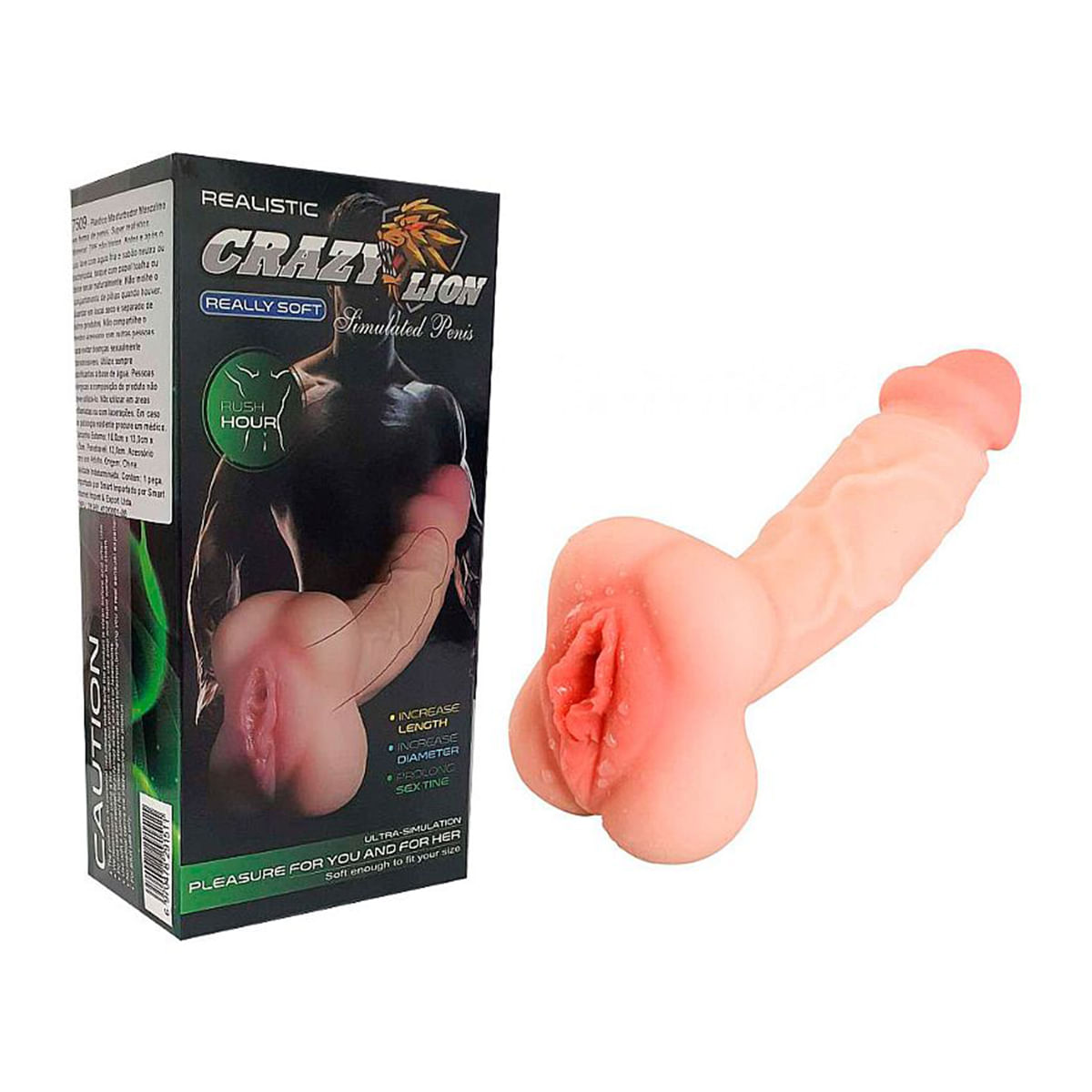 Masturbador Masculino Pênis e Vagina Cyberskin Sexy Import
