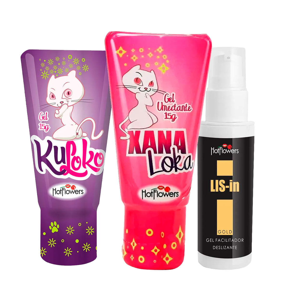 Kit Mais Vendidos Hot Flowers com Xana Loka Kuloko LIS-In