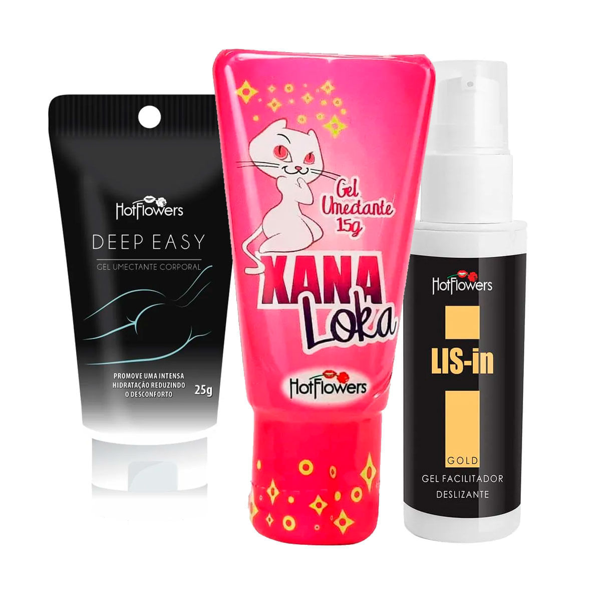 Kit Mais Vendidos Hot Flowers com Xana Loka LIS-In Deep Easy