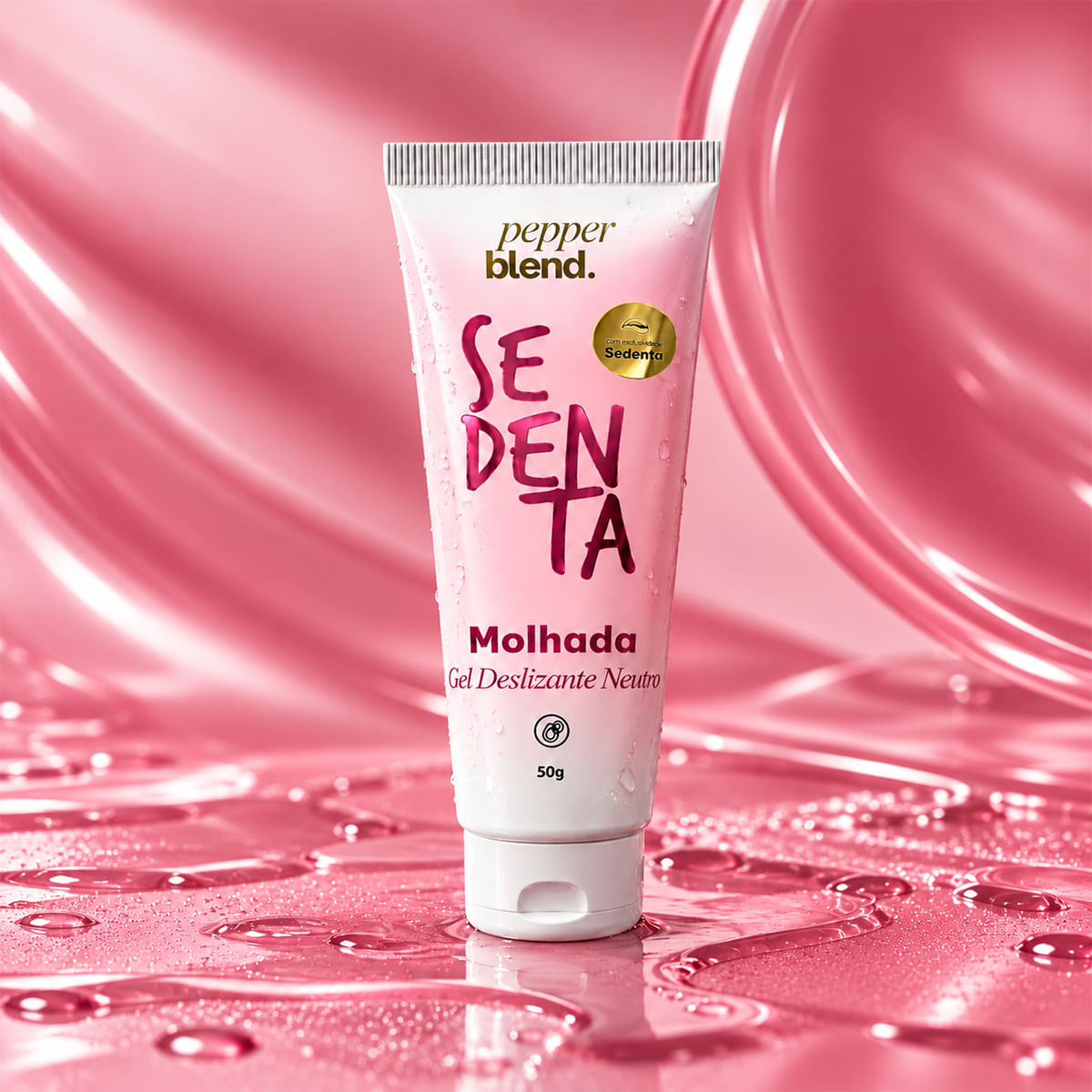 Sedenta Molhada Gel Deslizante Neutro 50g Pepper Blend