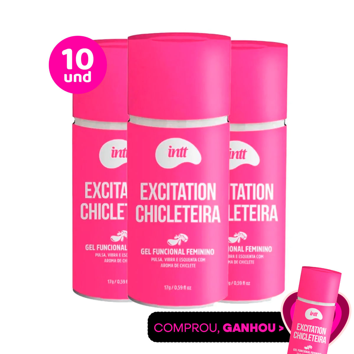 Kit com 10 Excitation Chicleteira