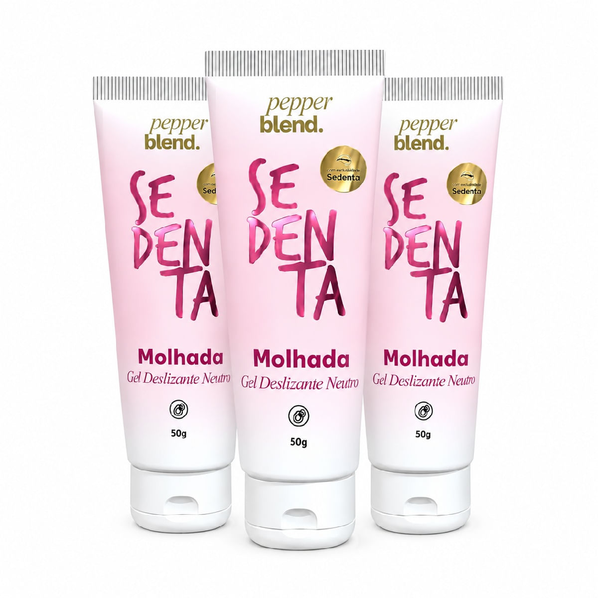 Kit com 10 Sedenta Molhada Gel Deslizante Neutro 50g