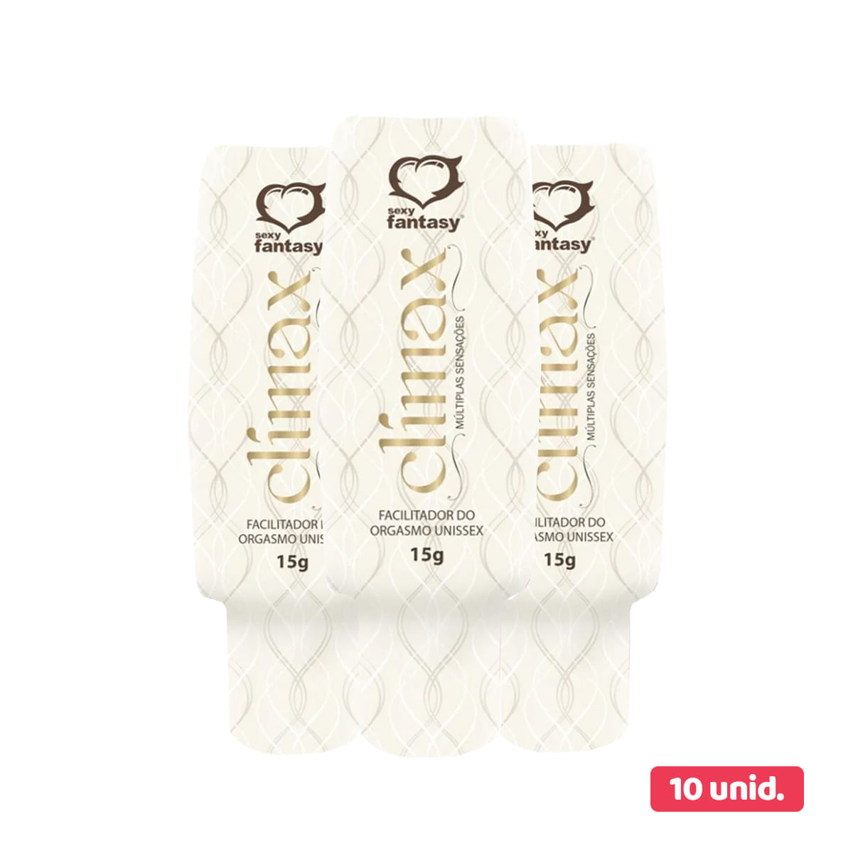 Kit com 10 Clímax Facilitador de Orgasmo Unissex
