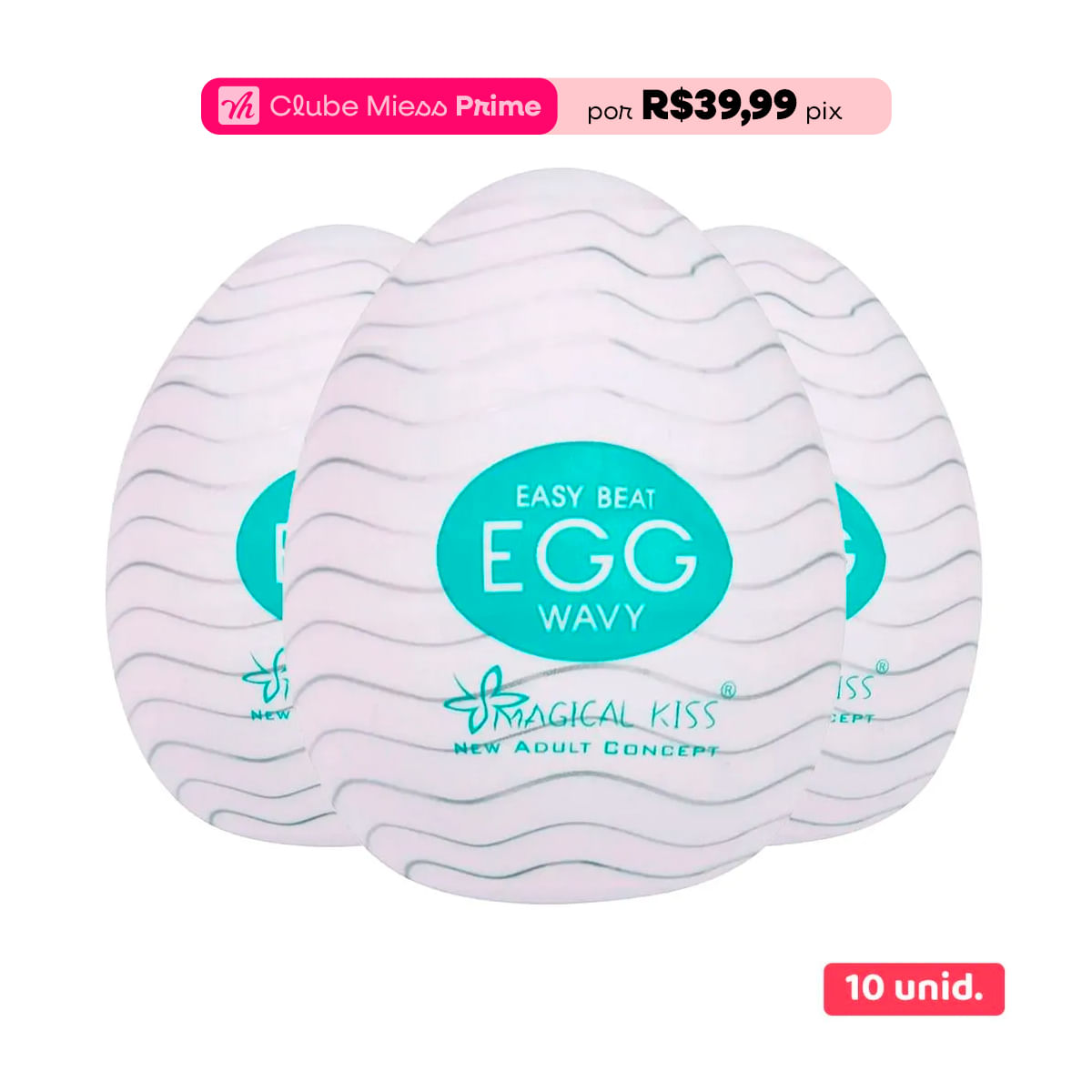 Kit com 10 Egg Wavy